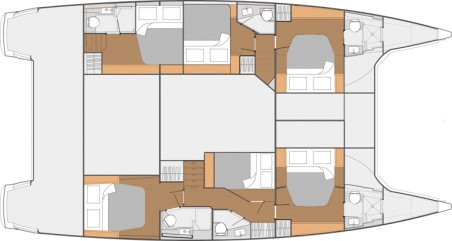 Fountaine Pajot Fountaine Pajot Saba 50 Quintet - 5 + 1 cab. Nowhere