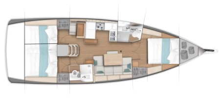 Jeanneau Sun Odyssey 440 - 3 cab. Summer Salt