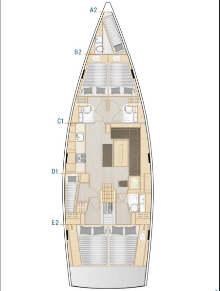 Hanse Yachts Hanse 508 - 5 + 1 cab. Neraida