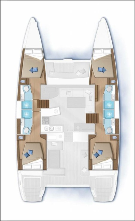 Lagoon-Bénéteau Lagoon 450 S - 4 + 2 cab. Blue Diamond