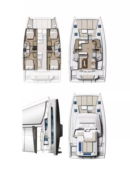 Catana Group Bali 4.4 - 4 + 1 cab. Ediba Libra