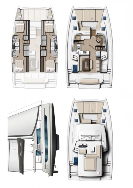 Catana Group Bali 4.6 - 4 + 1 cab. Ediba Senior