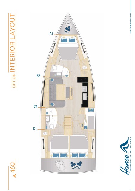Hanse Yachts Hanse 460 - 4 cab. L'after