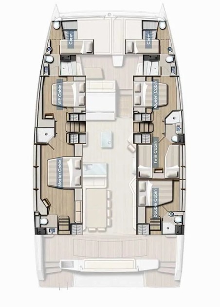 Catana Group Bali 5.4 - 5 + 2 cab Ortensia
