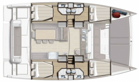 Catana Group Bali 4.3 - 4 + 2 cab. Antares
