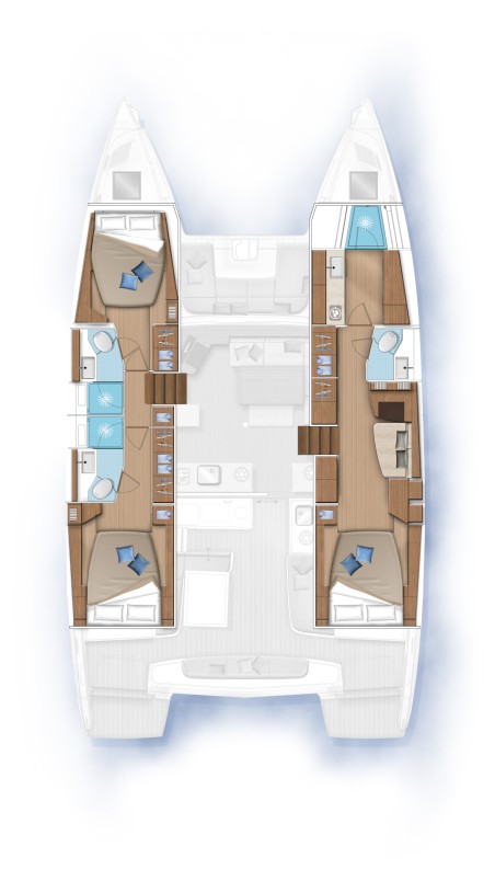 Lagoon-Bénéteau Lagoon 46 OW - 3 + 2 cab. Lodire