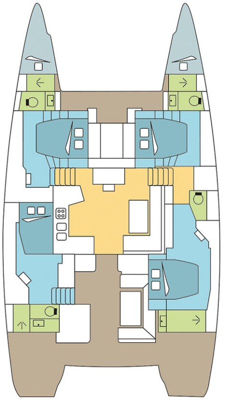 Lagoon-Bénéteau Lagoon 52 F - 4 + 2 cab. Madinina
