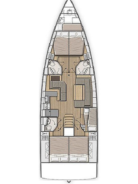 Bénéteau Oceanis 51.1 - 5 + 1 cab. Captain George