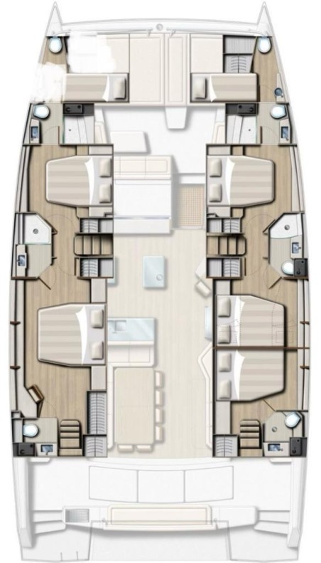 Catana Group Bali 5.4 - 5 + 2 cab Joža