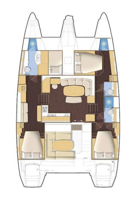 Lagoon-Bénéteau Lagoon 421 - 3 cab. Happiness