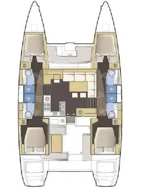 Lagoon-Bénéteau Lagoon 450 - 4 + 2 cab. Perla