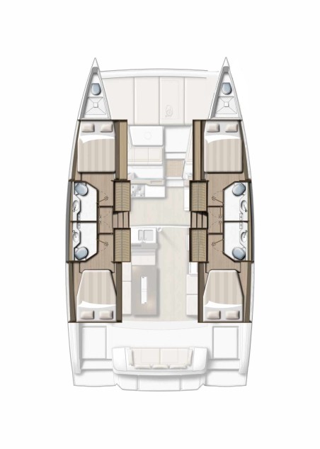Catana Group Bali 4.2 - 4 + 2 cab. My Santa Irini