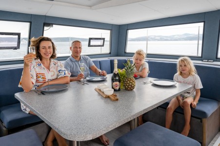 Luna Catamarans Luna 47 Power Orange