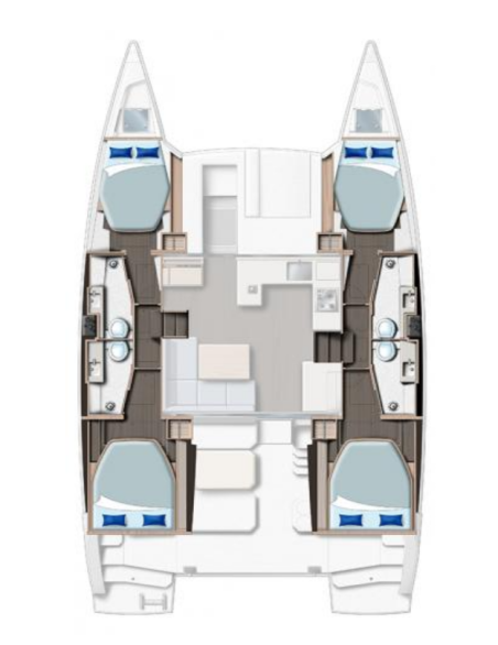 Leopard Catamarans / Robertson & Caine Leopard 42 - 4 cab. Alluzo