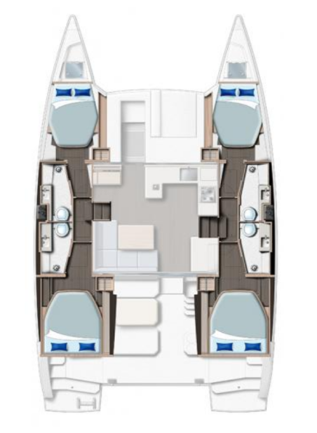 Leopard Catamarans / Robertson & Caine Leopard 42 - 4 cab. Nicot