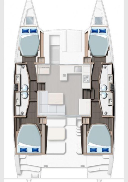 Leopard Catamarans / Robertson & Caine Leopard 42 - 4 cab. Orpin