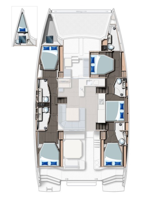 Leopard Catamarans / Robertson & Caine Leopard 50 - 5 + 1 cab Maria del Mar