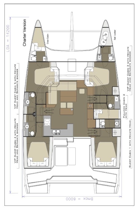 Dufour Yachts Dufour 48 Catamaran - 5 + 1 cab. Siente El Mar