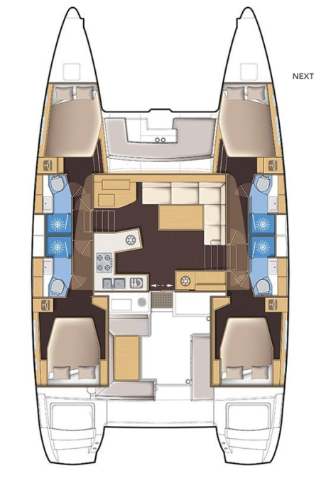 Lagoon-Bénéteau Lagoon 450 S - 4 + 2 cab. Myemocean