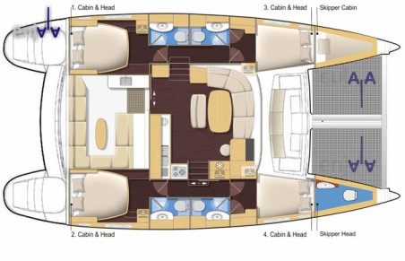 Lagoon-Bénéteau Lagoon 440 - 5 cab. Enjala