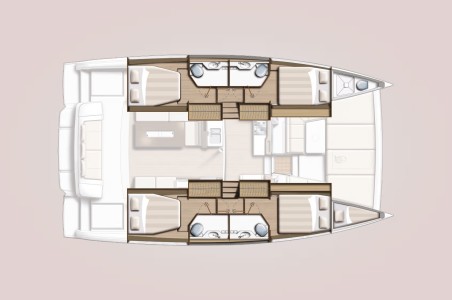 Catana Group Bali 4.2 - 4 + 1 cab. Honey Meadow