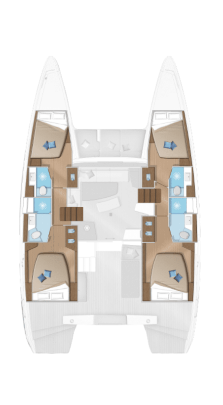 Lagoon-Bénéteau Lagoon 42 - 4 + 1 cab. Island Riff