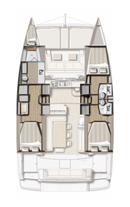 Catana Group Bali 4.1 - 3 + 1 cab. Shiloh