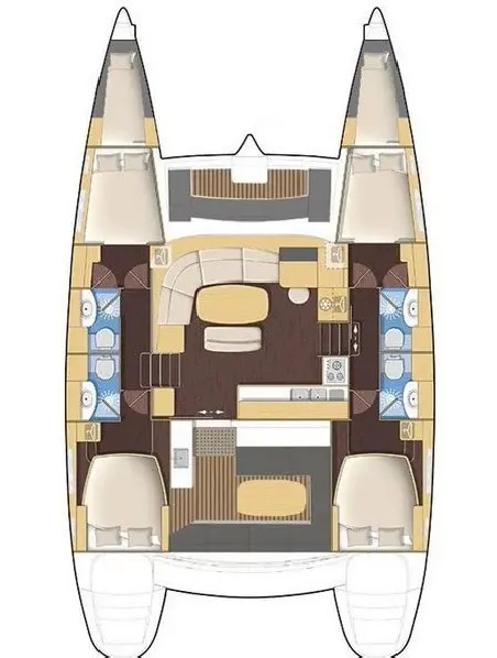 Lagoon-Bénéteau Lagoon 440 - 4 cab. Strawberry