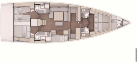 Dufour Yachts Dufour 530 - 5 + 1 cab. Saro