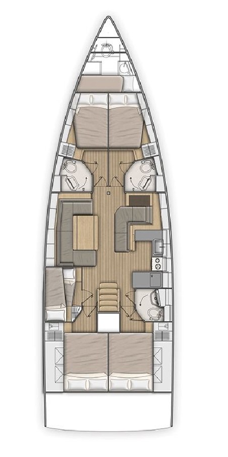 Bénéteau Oceanis 51.1 - 5 + 1 cab. Libery