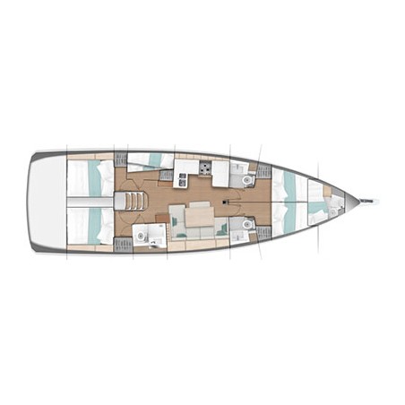 Jeanneau Sun Odyssey 490 - 5 + 1 cab. Teresa