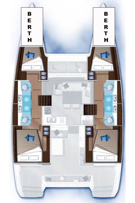 Lagoon 40 - 4 + 2 cab | Czarter jachtu Chorwacja | Travelboat