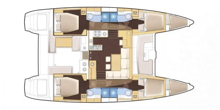 Lagoon-Bénéteau Lagoon 450 - 4 + 2 cab. Thoe