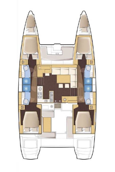 Lagoon-Bénéteau Lagoon 450 F - 4 + 2 cab. King Lewis