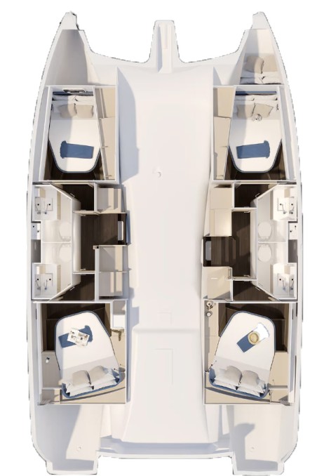 Fountaine Pajot FP 41 Quatuor 4 | Czarter jachtu Chorwacja | Travelboat