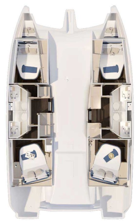Fountaine Pajot FP 41 Quatuor 4 | Czarter jachtu Chorwacja | Travelboat