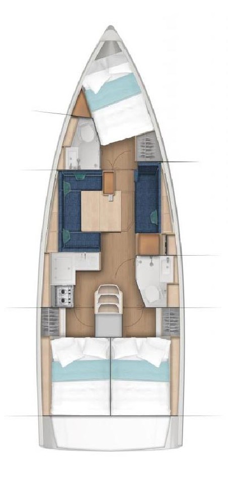 Sun Odyssey 380 Performance - 3 cab. | Yacht Charter Croatia | Travelboat