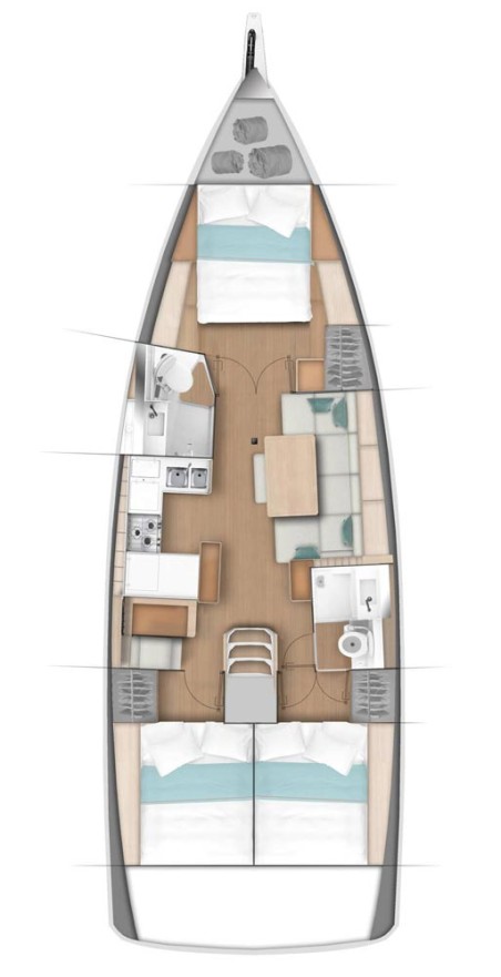 Sun Odyssey 440 - 3 cab. | Yacht Charter Croatia | Travelboat