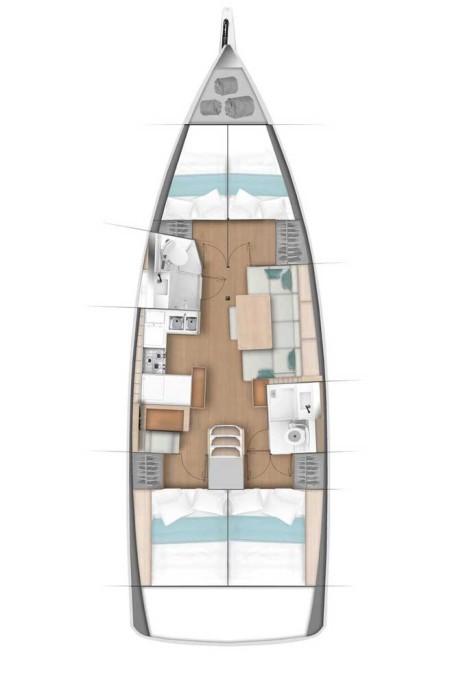 Jeanneau Sun Odyssey 440 - 4 cab. Lazy River
