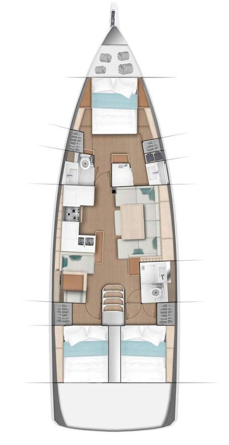 Beneteau Sun Odyssey 490 - 3 cab. | Yacht Charter Turkey | Travelboat