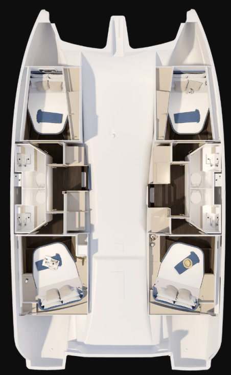 Fountaine Pajot FP 41 Quatuor 4 | Czarter jachtu Grecja | Travelboat
