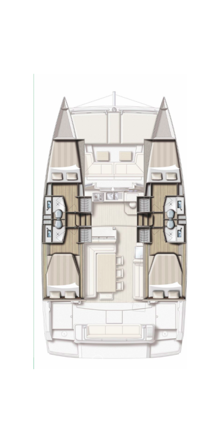 Catana Group Bali 4.1 - 4 + 2 cab. Jane
