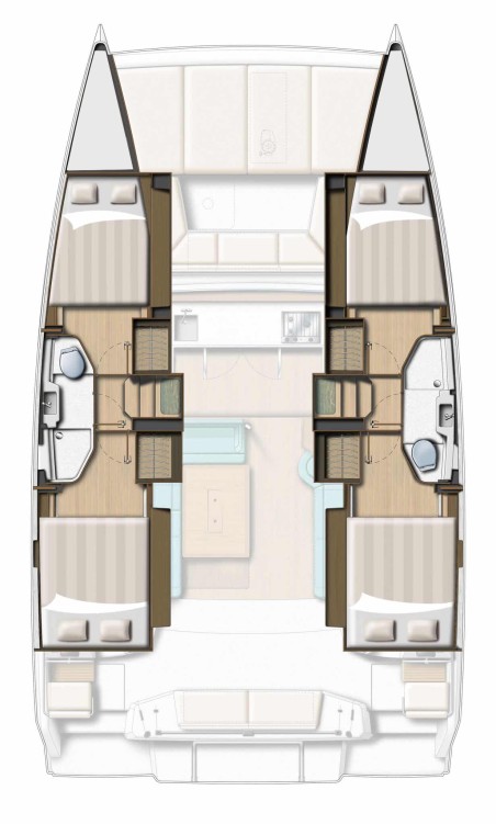 Bali Catsmart - 4 cab. | yacht charter France | Travelboat
