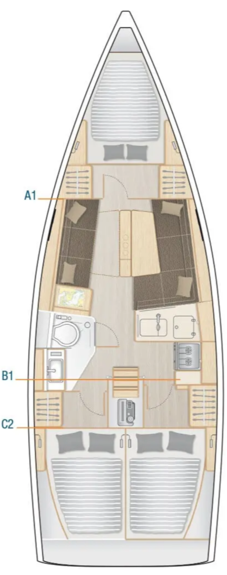 Hanse Yachts Hanse 348- 3 cab. Maveric