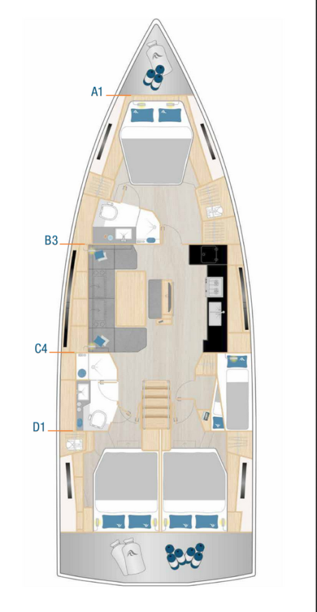 Hanse Yachts Hanse 460 - 4 cab. Astan