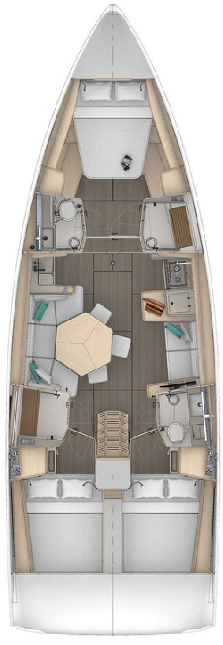 Dufour 44 - 3 cab. | Yacht Charter Germany | Travelboat