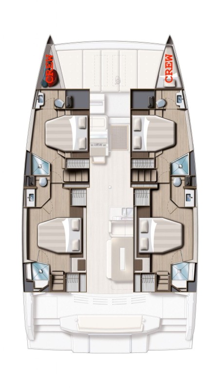 Catana Group Bali 4.8 - 4 + 1 cab. Tiche