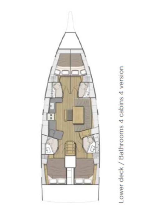 Bénéteau Oceanis 46.1 - 4 cab. Röde Orm
