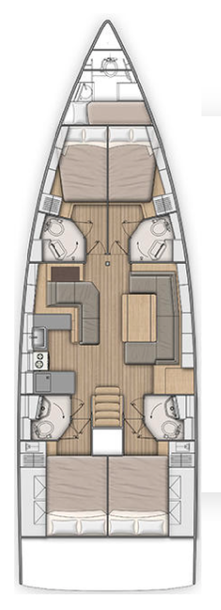 Oceanis 51.1 - 4 + 1 cab. | Yacht Charter Greece | Travelboat