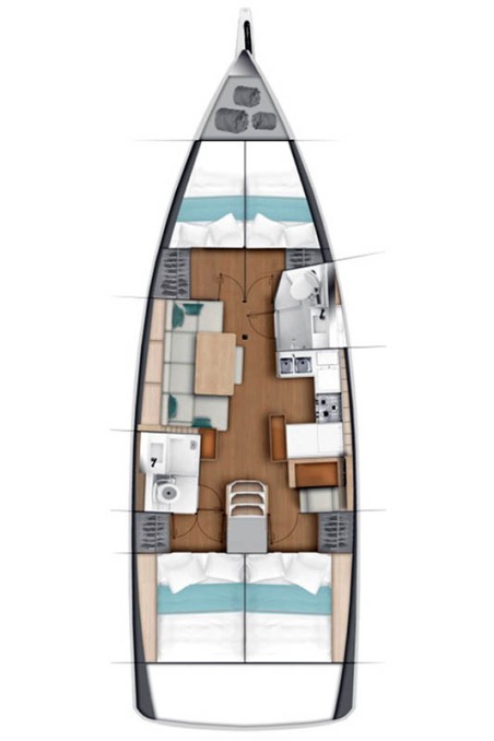 Jeanneau Sun Odyssey 440 - 4 cab. La Baavca